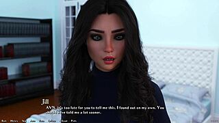 Hot rich brunette asks hard questions 😏