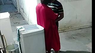 Neighbor Catches Me Naked Sweeping, Forces Me To Suck His Cock