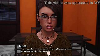 Hot rich brunette asks hard questions 😏