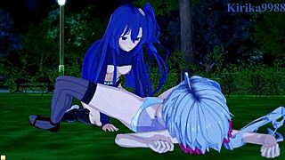 Wow, Chris, Tsubasa, and Maria in intense lesbian play!