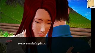 step into my new family game with teen redhead