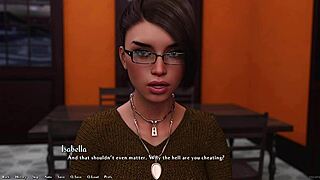 Hot rich brunette asks hard questions 😏