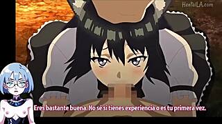 Commented gameplay of a 3D animated anime with big-boobed futanari heroes