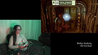naked deadspace gameplay with curvy brunette, part 9