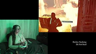 naked deadspace gameplay with curvy brunette, part 9