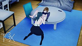 Nobara and Maki get into steamy lesbian action in Jujutsu Kaisen hentai.