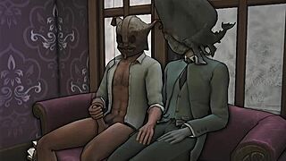 Dishonored The Sims 4 Gay Porn With Anal Handjob and Masked Fun