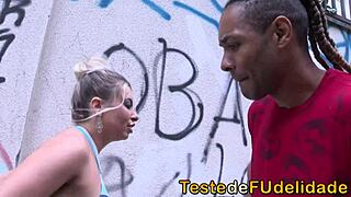 blonde with big ass feels pleasure with masseur