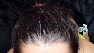 Fresh from shower, White Moon dives for deepthroat and facial.