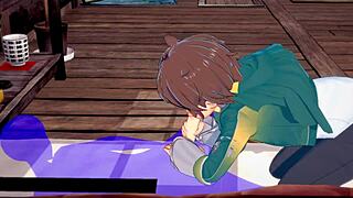 i can’t get enough of kazuma’s blowjob with cum everywhere.