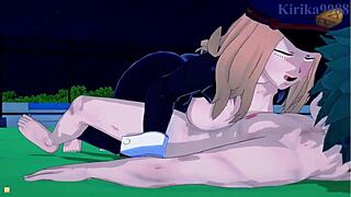 Camie and Itsuka Bang Izuku in Hot Hentai!