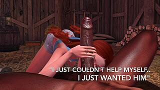 Emotional Affair Involving Redhead and Big Black Cock in Anime