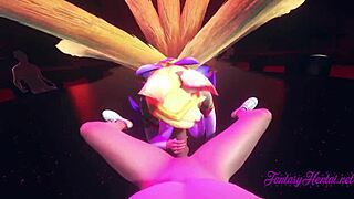 Ahri as star guardian having hard sex in league of legends hentai