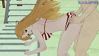 asuna and sinon engage in intense sex