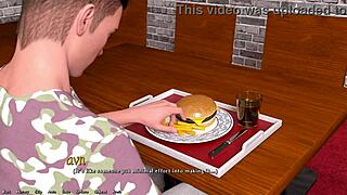 Helping the Cute Teen President with Her Huge Needs in 3D Cartoon Dating Sim