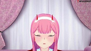 Zero two having hard sex pov in franxx