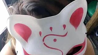 your asian busty girlfriend gives a pov blowjob asmr, sucking your cock passionately.