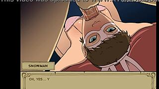 I watch young bunny girl get throat fucked by old man