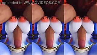 crazy furry chick bounces on monster cock in wild hentai adventure