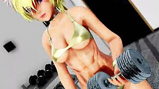 Futa Gets Lewd in the Gym Part 2