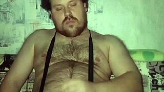russian gay guy masturbates his handsome cock and shakes big balls