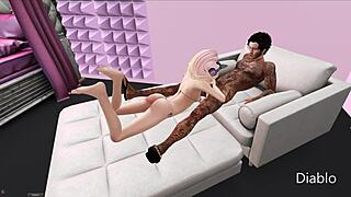 game night with cartoon anime hentai fun