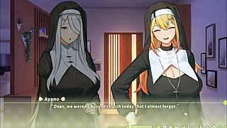 summer clover harem hentai ep 1, fired over giant cock. dude's 3d game outfit is wild!