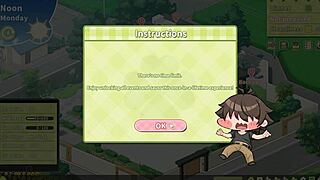 summer clover harem hentai ep 1, fired over giant cock. dude's 3d game outfit is wild!