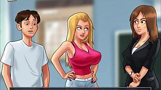 i think summertime saga 125 has some great animation and story