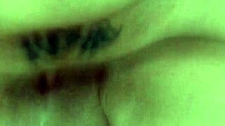 Hot and skinny brunette gets nailed in the ass and filled with cum in a gay porn video