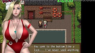 i'm watching a porn movie with a big tit milf, fucking her ass in zombies retreat hentai part 5