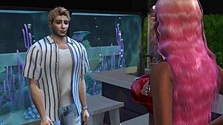 Nicki m rides cock of a lucky fan in 3d hentai