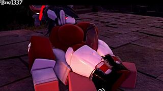 Succubus Gives Rough Thighjob in 3D Anime Hentai