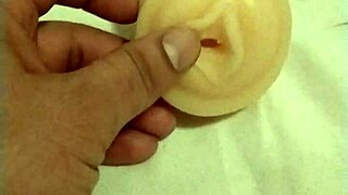 I played with the artificial pussy, fingering and fucking it like a doll.