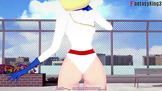 I dive into Power Girl's free POV fantasy with Superman in this full hentai adventure.