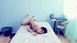 He asks, 'Am I hot touching myself?'