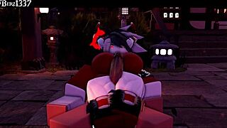 Succubus Gives Rough Thighjob in 3D Anime Hentai