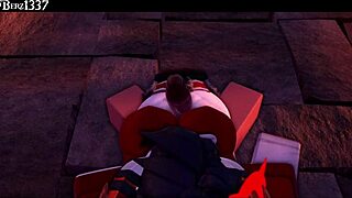 Succubus Gives Rough Thighjob in 3D Anime Hentai