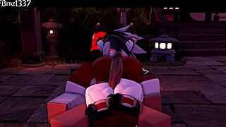 Succubus Gives Rough Thighjob in 3D Anime Hentai