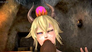 princess bowser in 3d hentai has orgasm with beautiful young 18+ asian fantasy