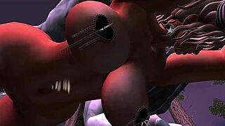 Goth hentai babe craves monster orgasm on Halloween night. Spooky cum awaits!