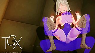 Sexy fantasy girl explores anime hentai in gaming adventures