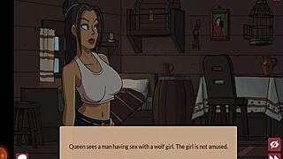 in the hg queens brothel, a girl creates her own fantasy brothel with sluts and blowjobs