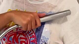 i'm stunned by this busty chubby teen in a wet backstage shower with a huge facial pov.