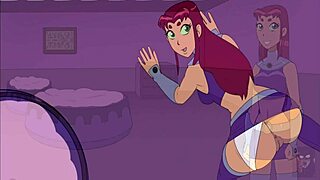 i break starfire's ass with anal while kitten cheats