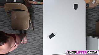 Stiff Dick Punishment For Cute Burglar In Shop