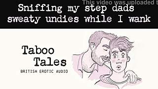 asmr gay erotic audio of sniffing stepdad's underwear, not son