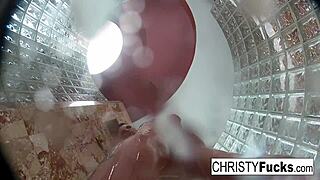 Hot Shower Fun With Christy And Dahlia