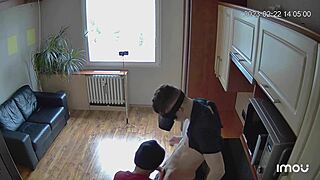 Scoout007 muscles up for intense kitchen counter banging. Czech bodybuilder shows off raw power.