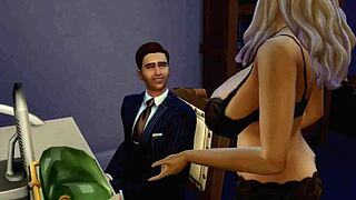 Sims 4 chaos with shemale threesome and wild ass action!